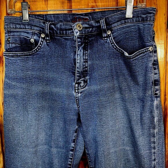 Jag Women's Y2K Distressed Straight Leg Stretch Denim Jeans Size 10 Mid Rise - Picture 4 of 11